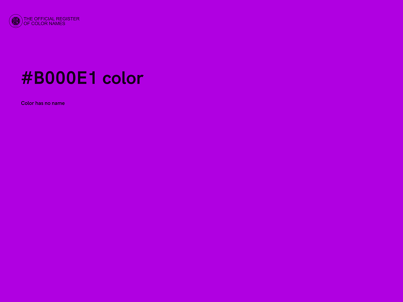 #B000E1 color image