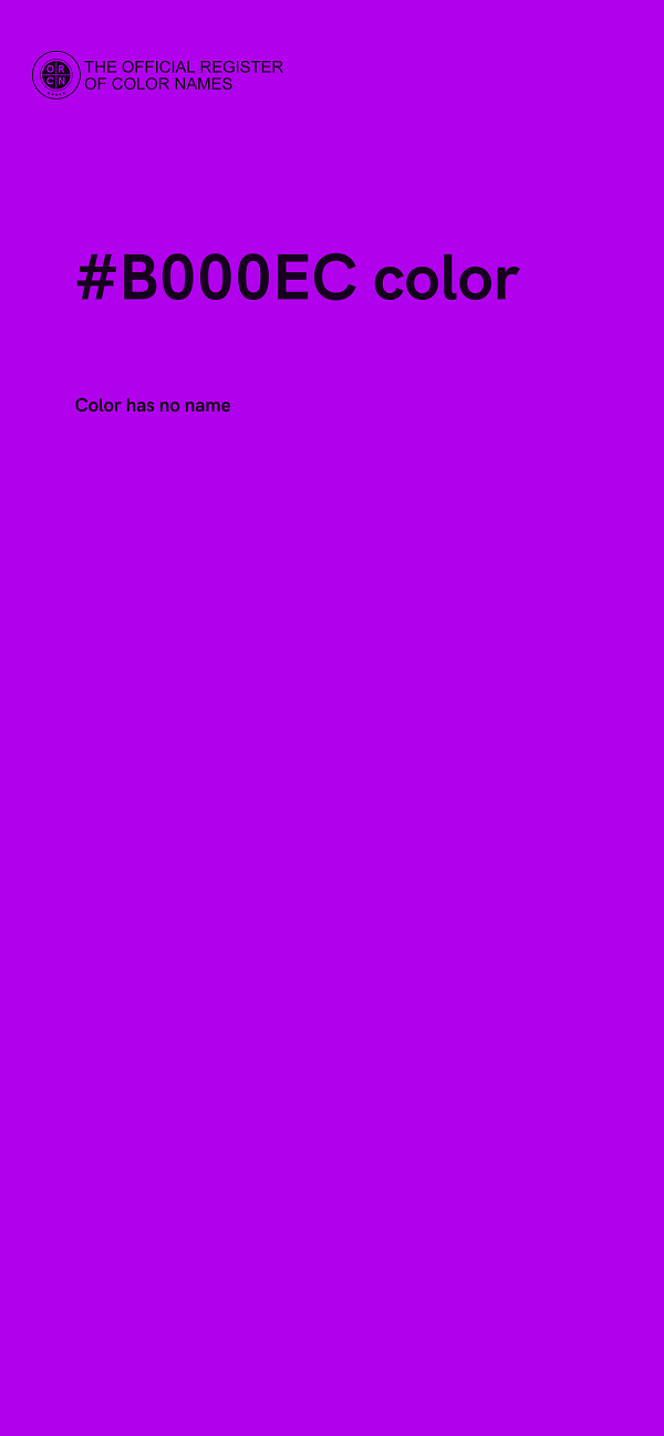 #B000EC color image