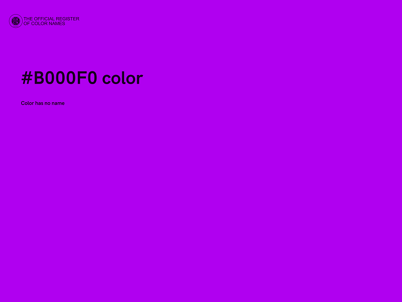 #B000F0 color image