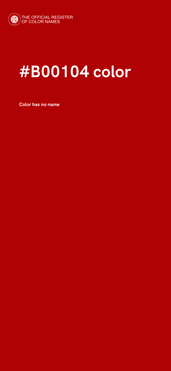 #B00104 color image
