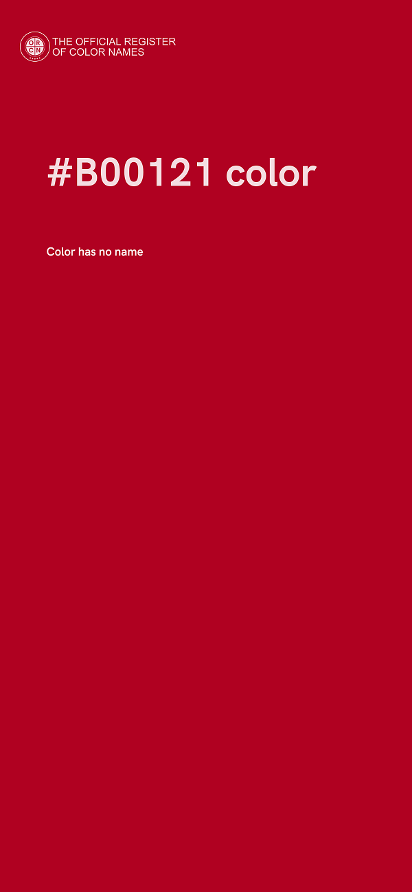 #B00121 color image