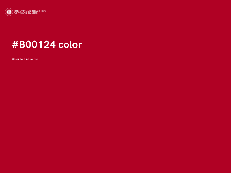 #B00124 color image