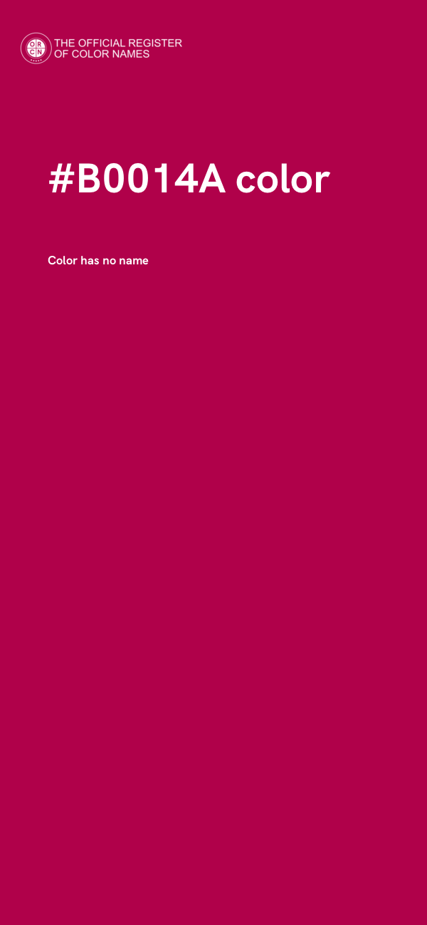 #B0014A color image