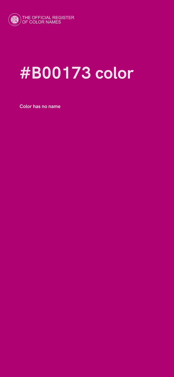 #B00173 color image