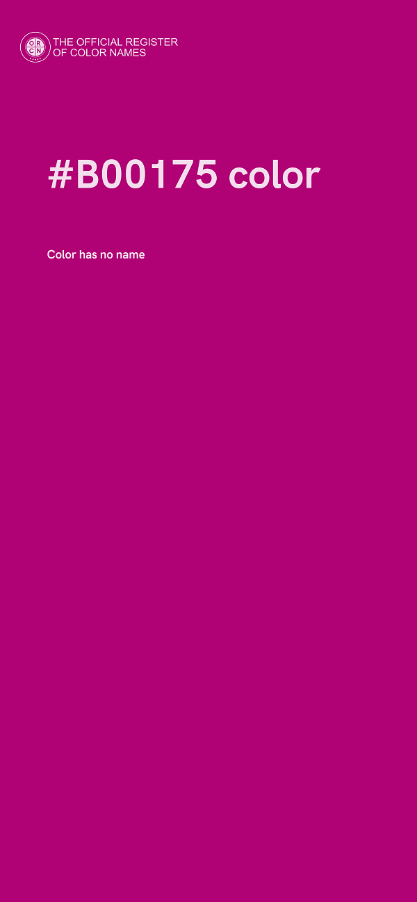 #B00175 color image
