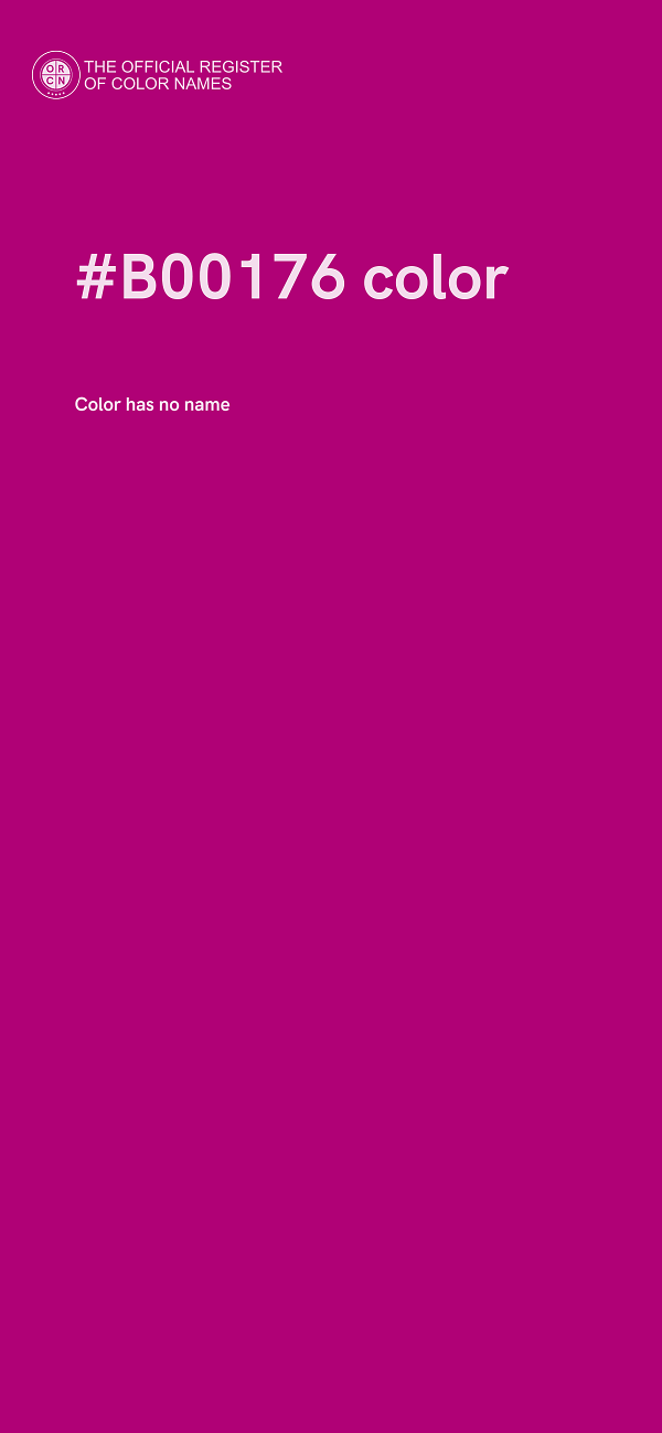 #B00176 color image