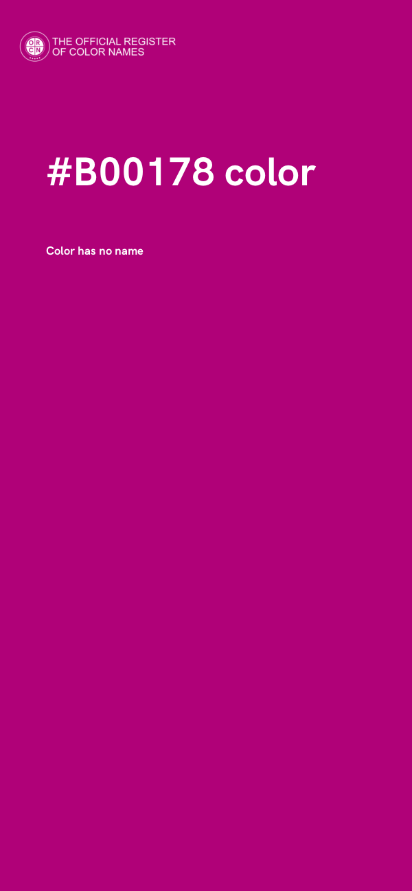 #B00178 color image