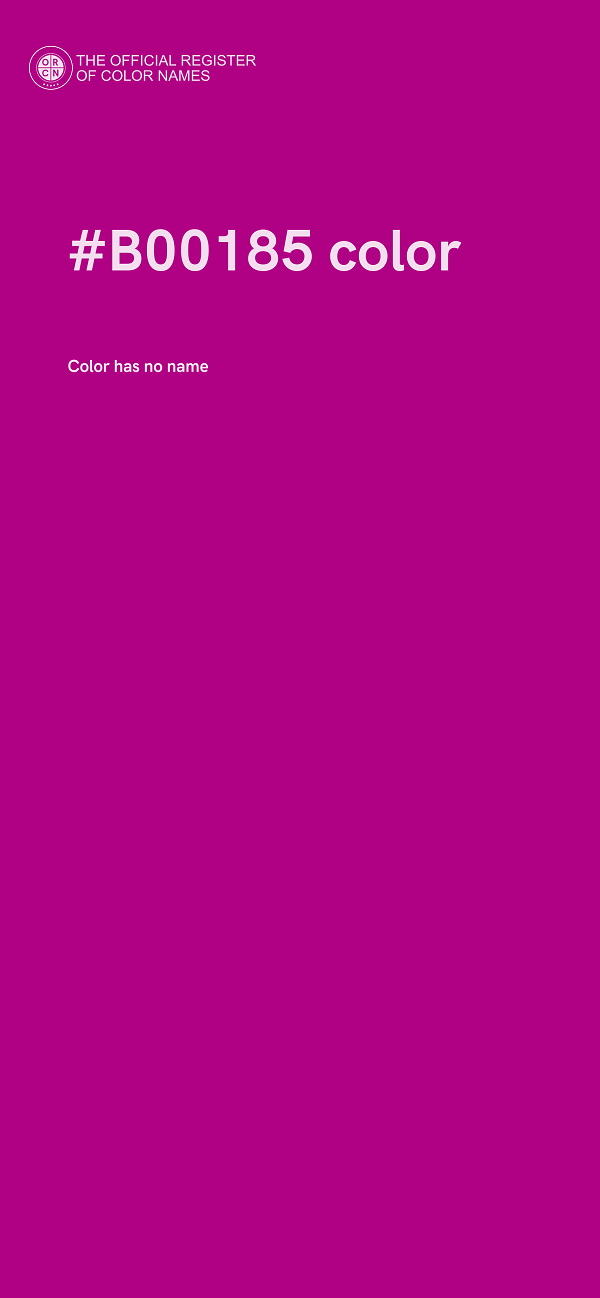 #B00185 color image
