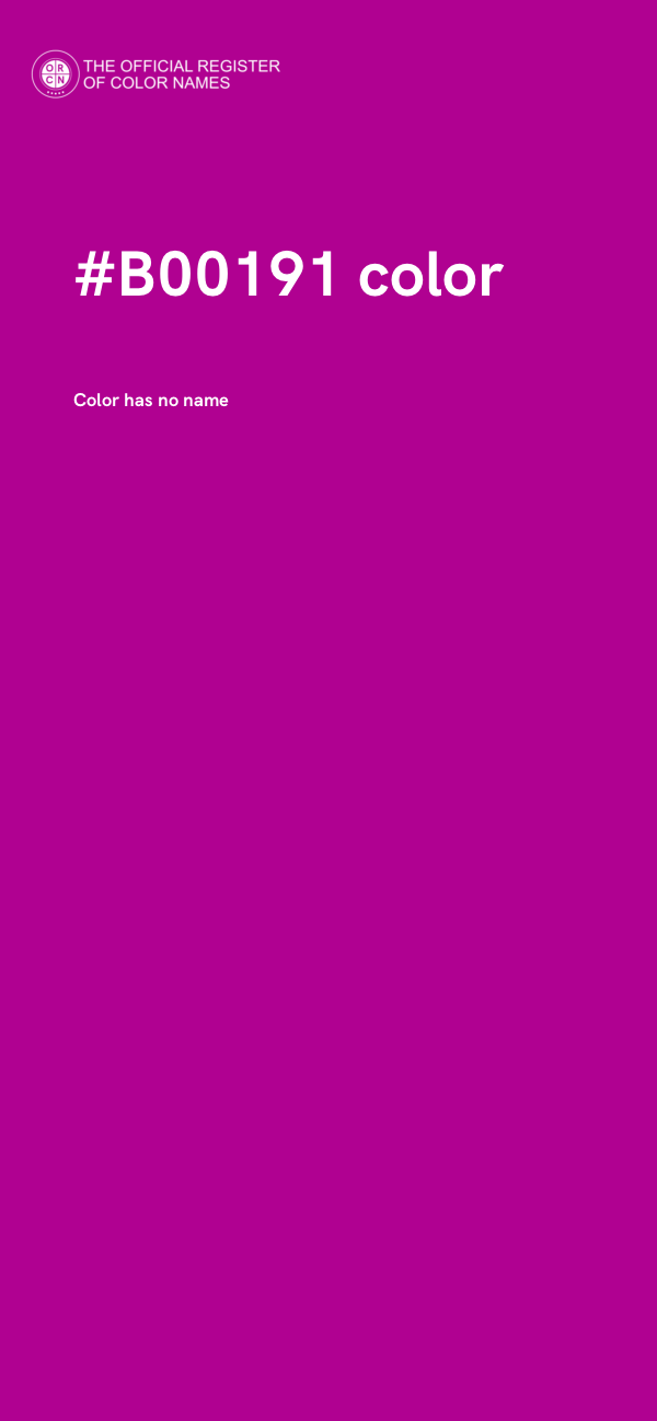 #B00191 color image