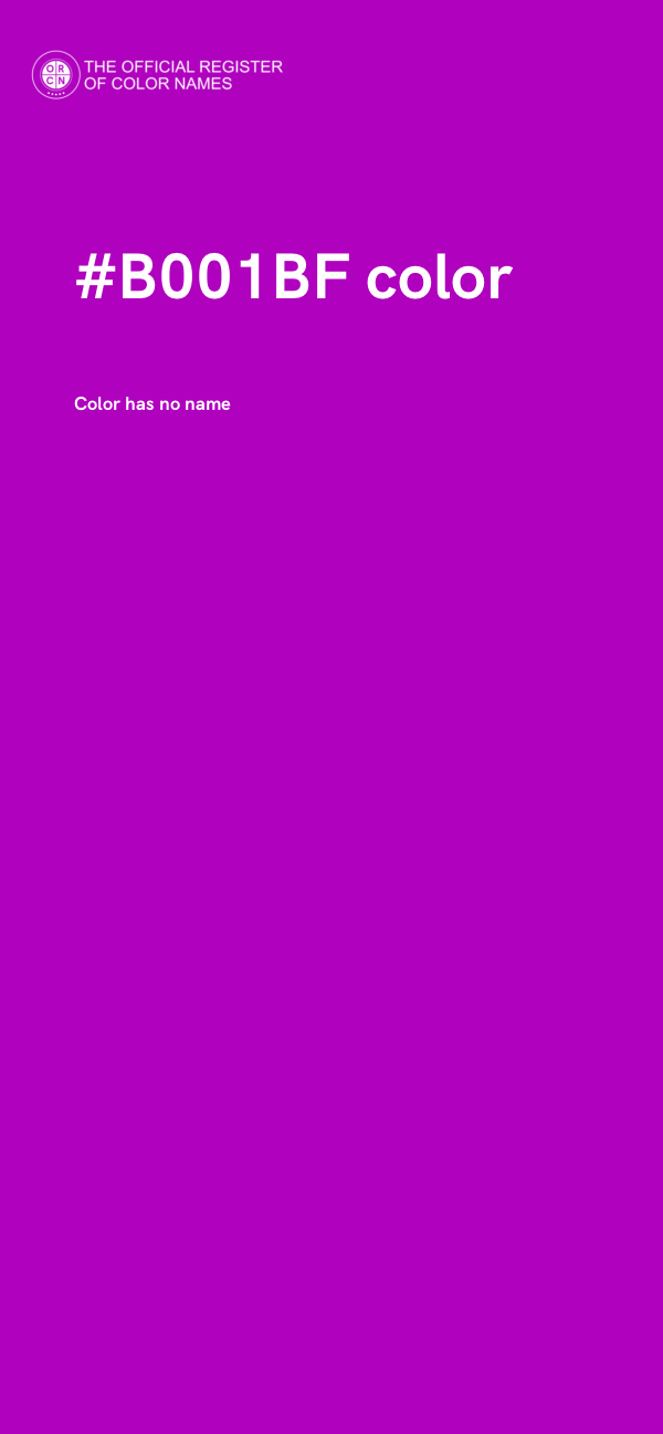 #B001BF color image