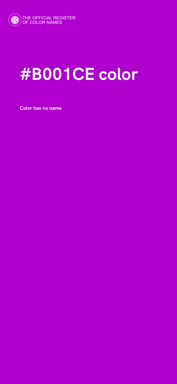 #B001CE color image