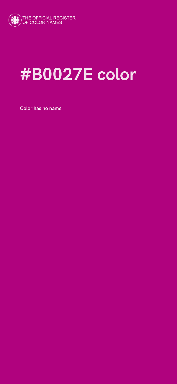 #B0027E color image