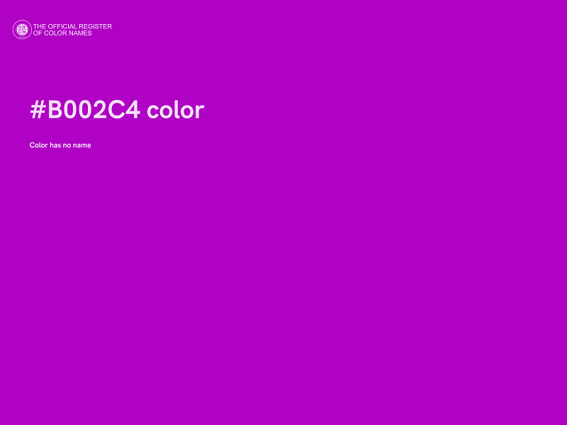 #B002C4 color image