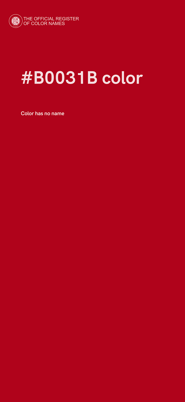 #B0031B color image