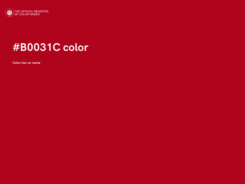#B0031C color image