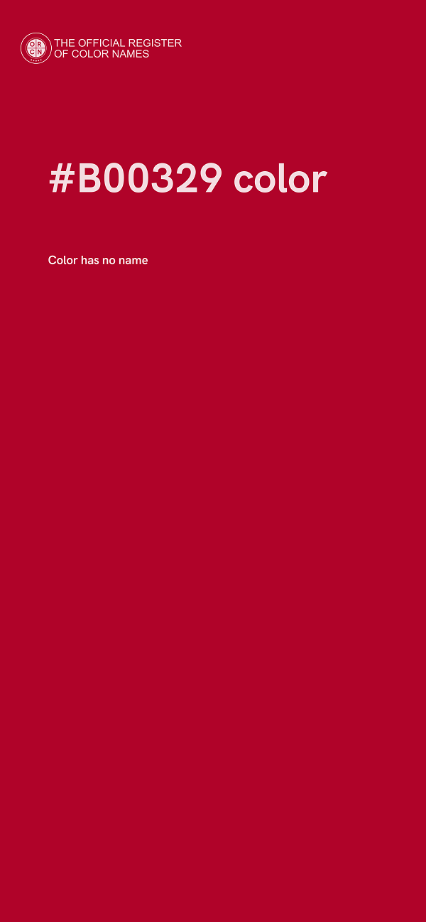#B00329 color image