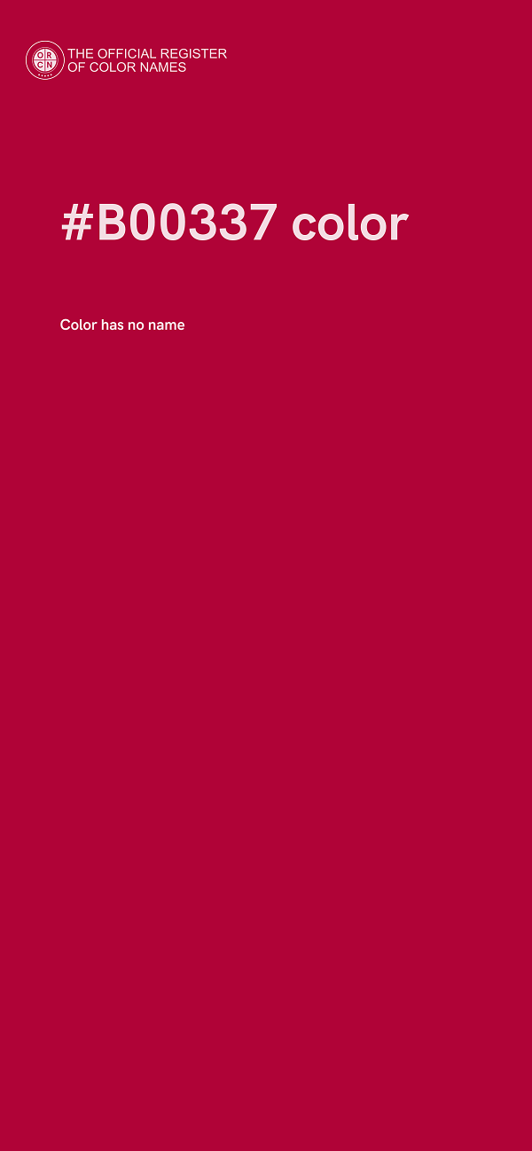 #B00337 color image