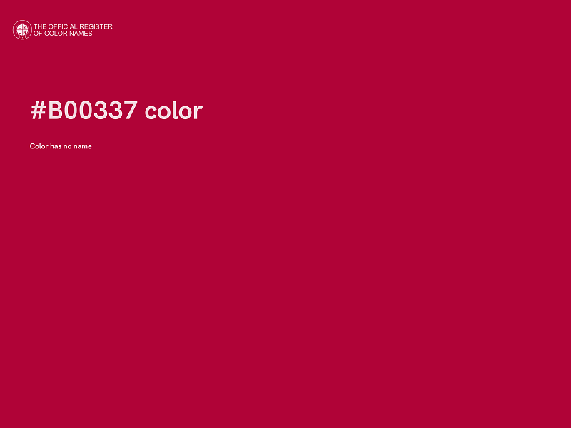 #B00337 color image