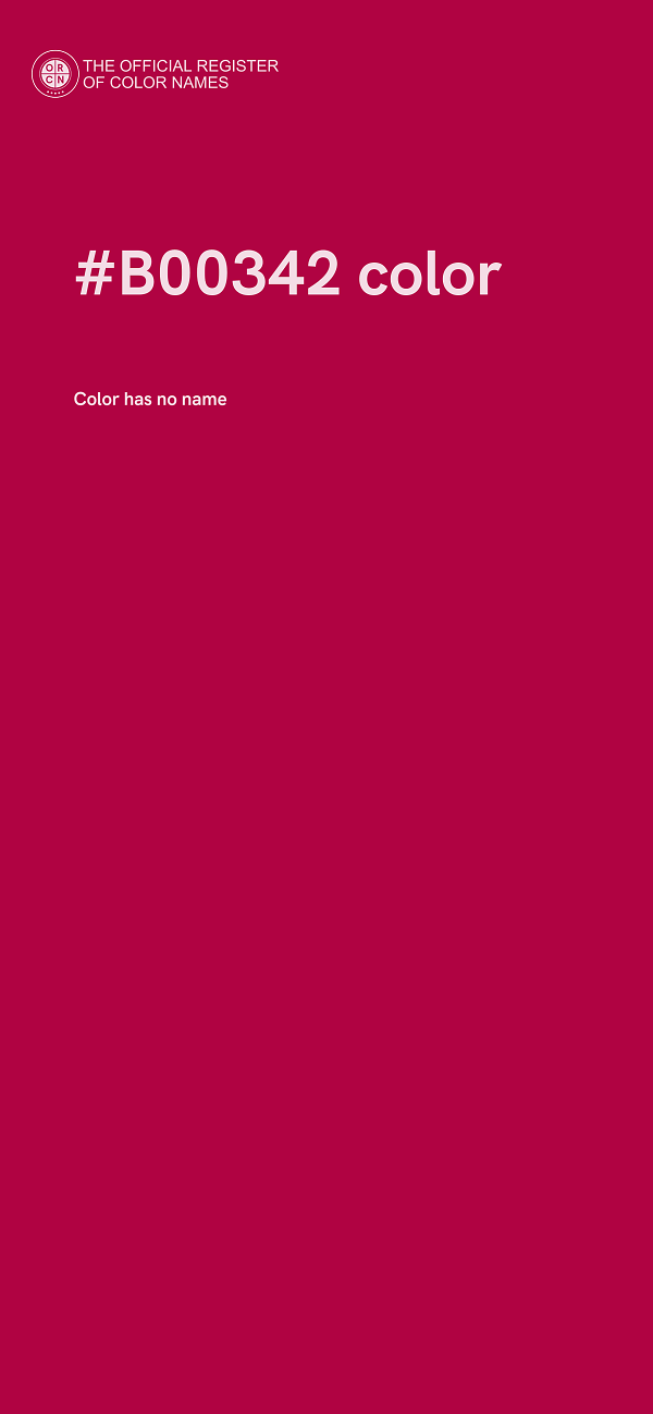 #B00342 color image