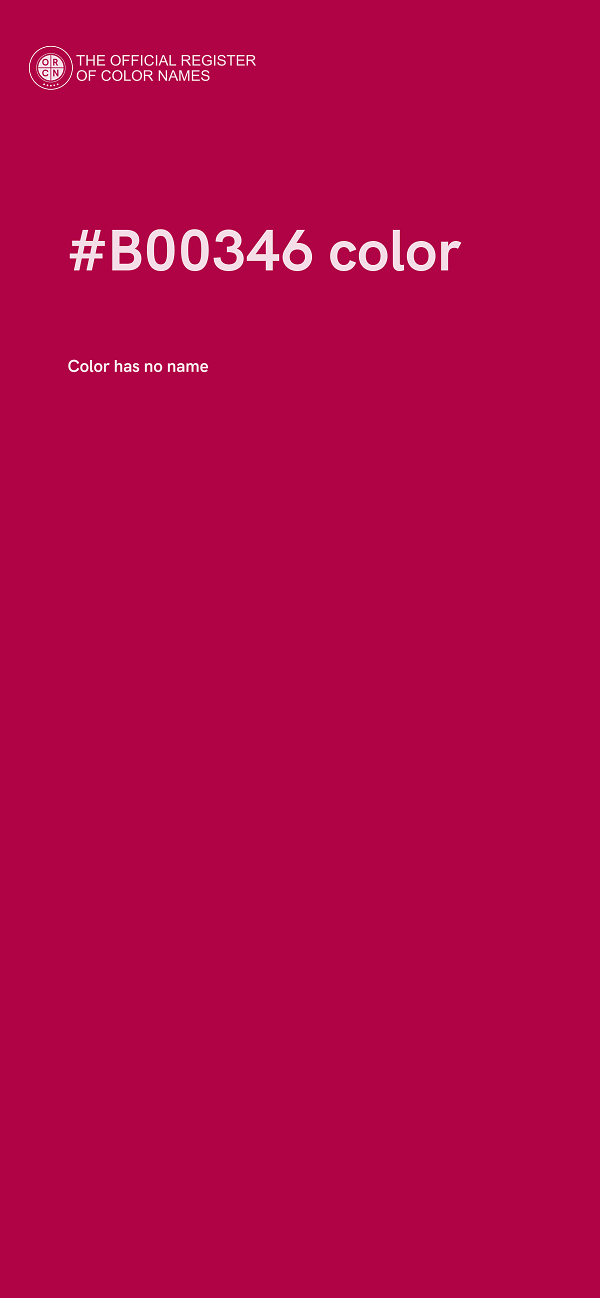 #B00346 color image