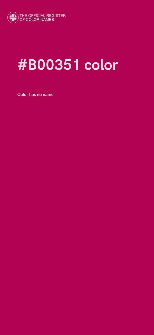 #B00351 color image