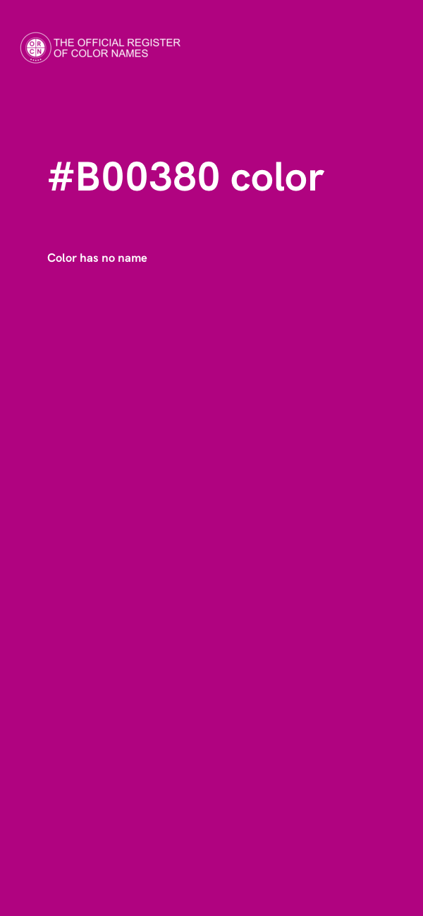 #B00380 color image