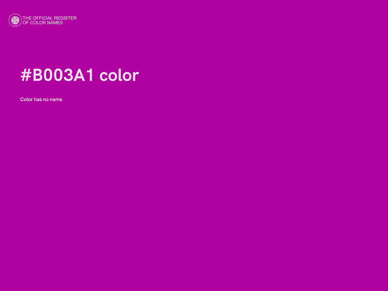 #B003A1 color image