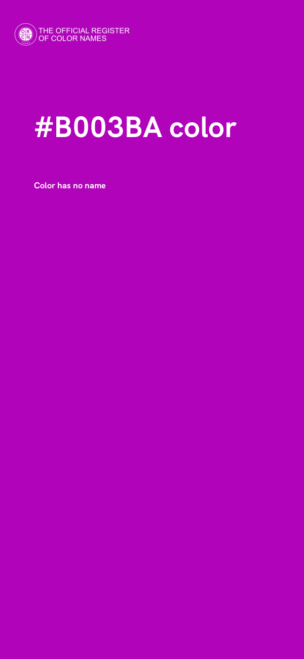 #B003BA color image