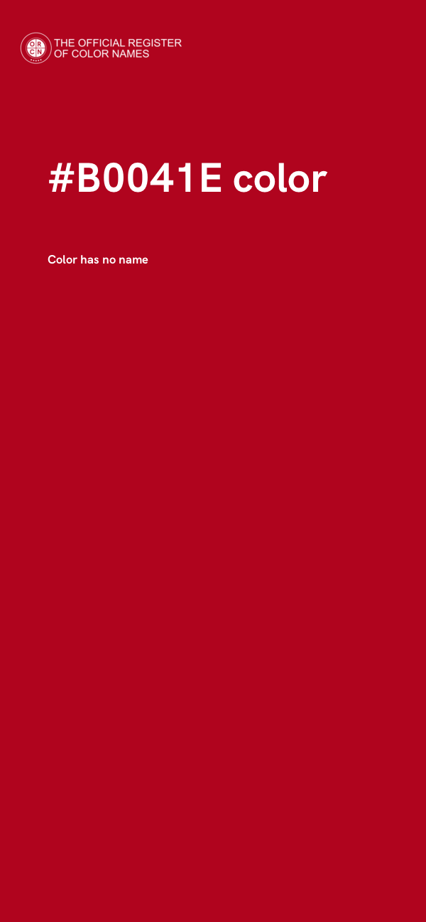 #B0041E color image