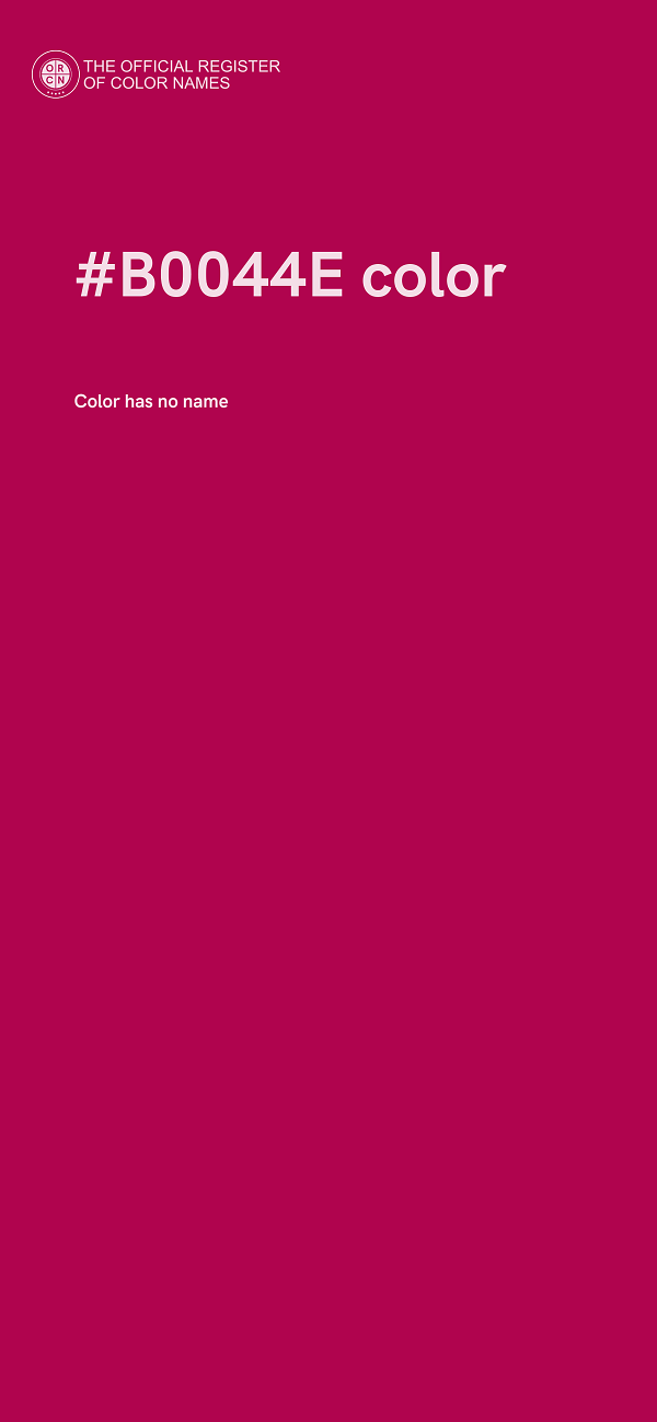 #B0044E color image