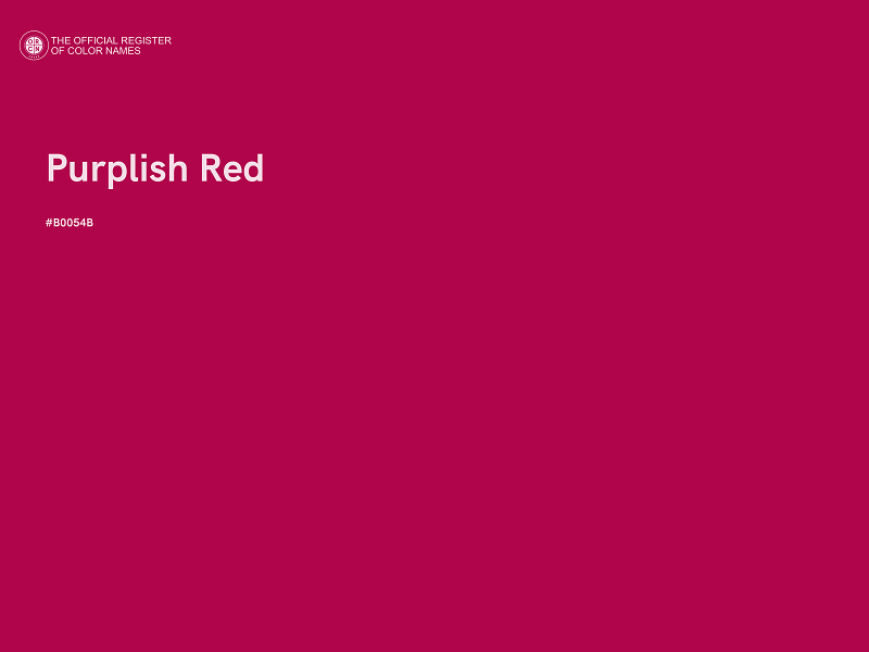 #B0054B - Purplish Red color image