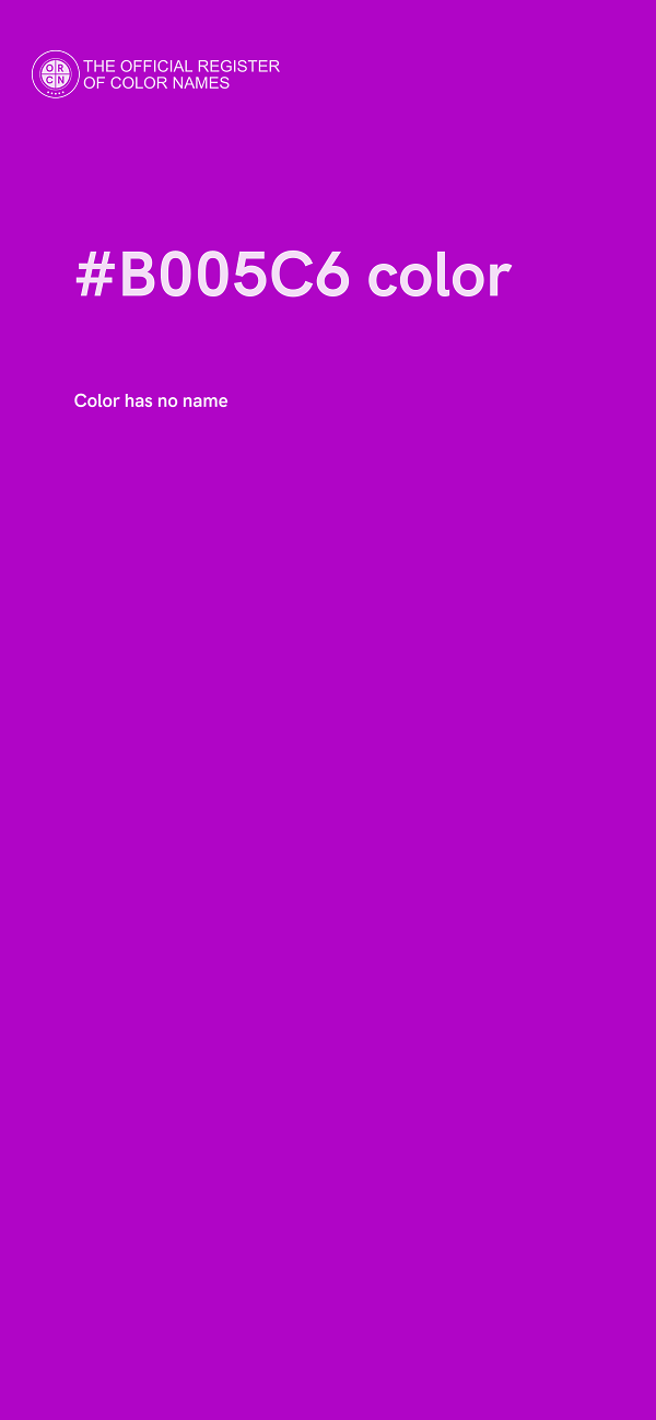 #B005C6 color image