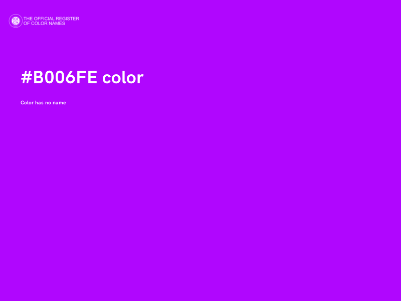 #B006FE color image