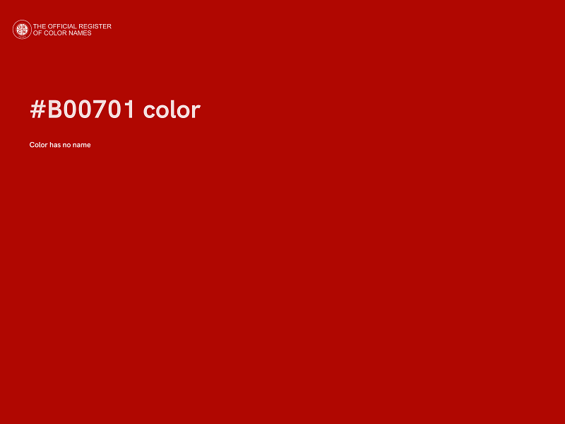 #B00701 color image