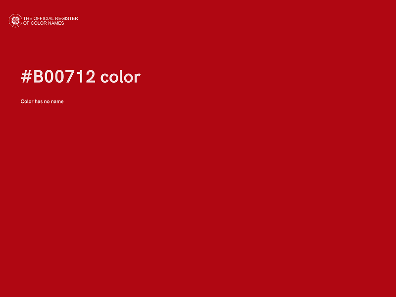 #B00712 color image