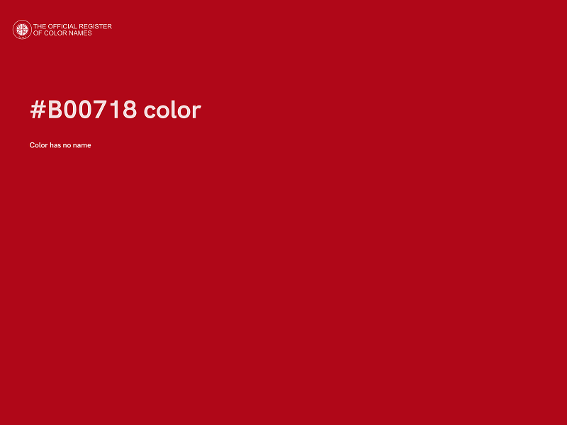 #B00718 color image