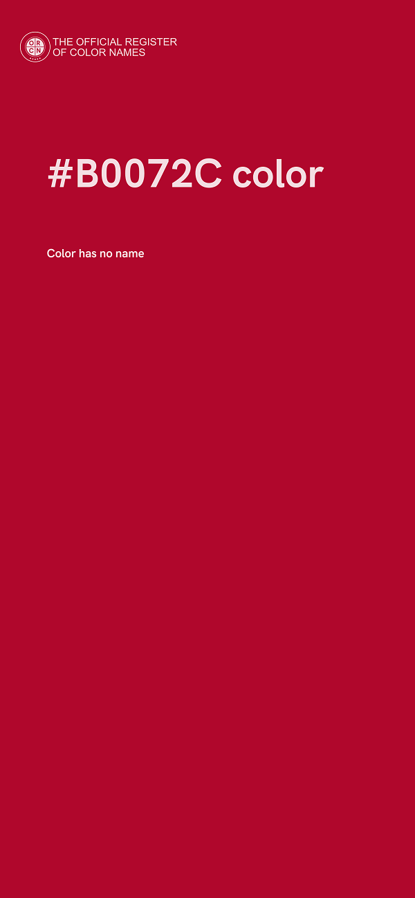 #B0072C color image