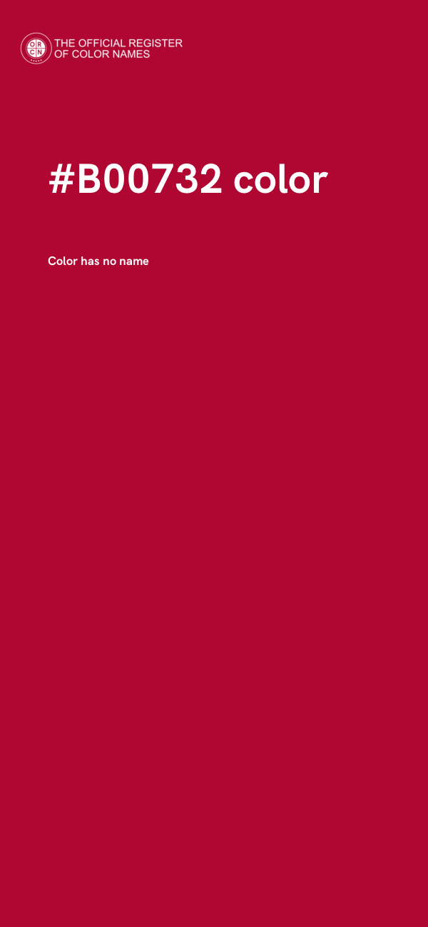 #B00732 color image