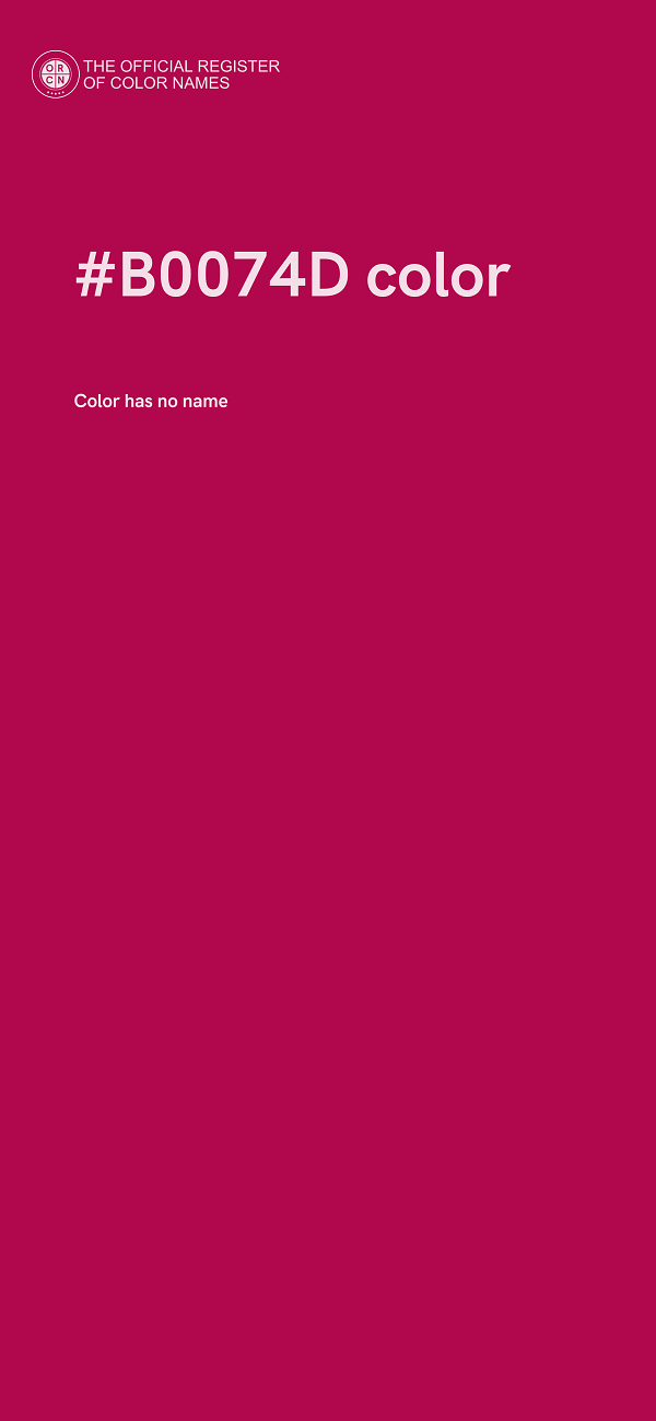 #B0074D color image