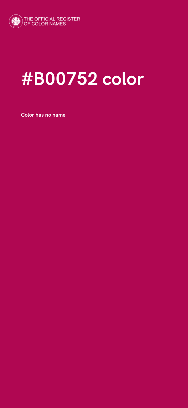 #B00752 color image