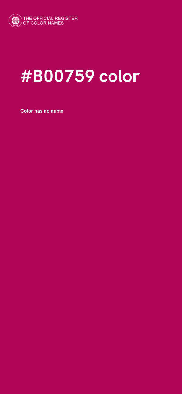 #B00759 color image