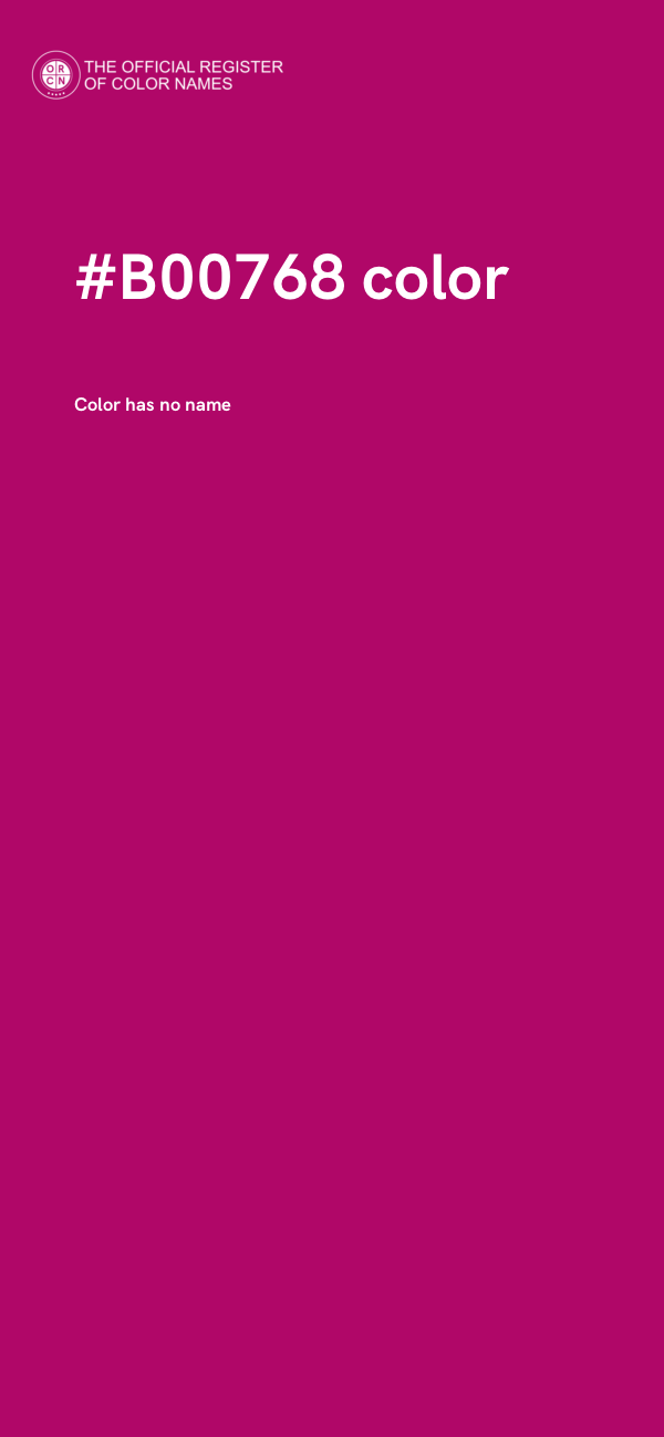 #B00768 color image