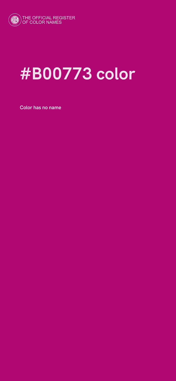 #B00773 color image