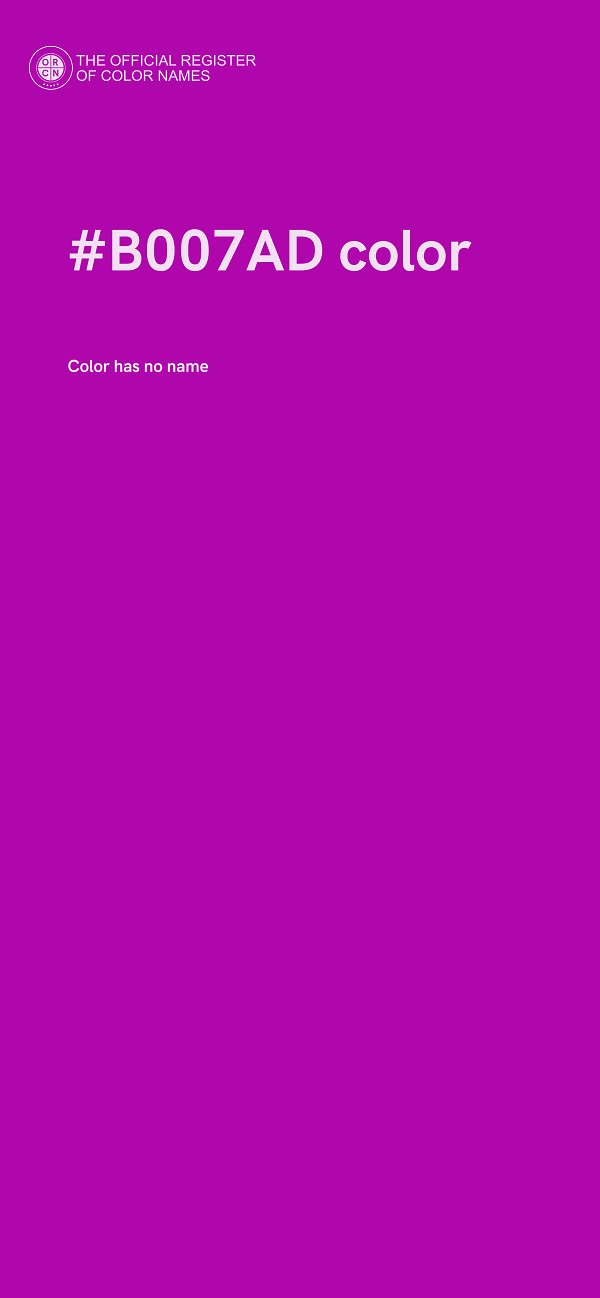 #B007AD color image