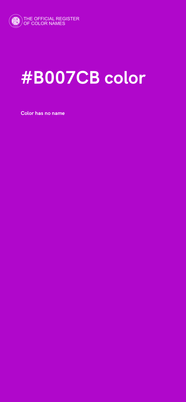 #B007CB color image