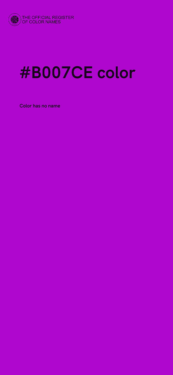 #B007CE color image