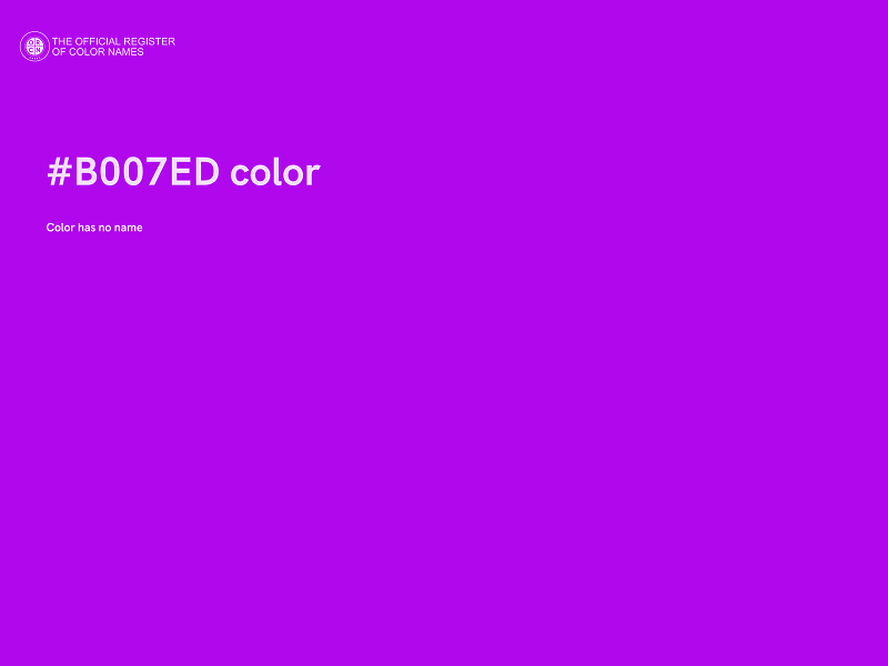 #B007ED color image