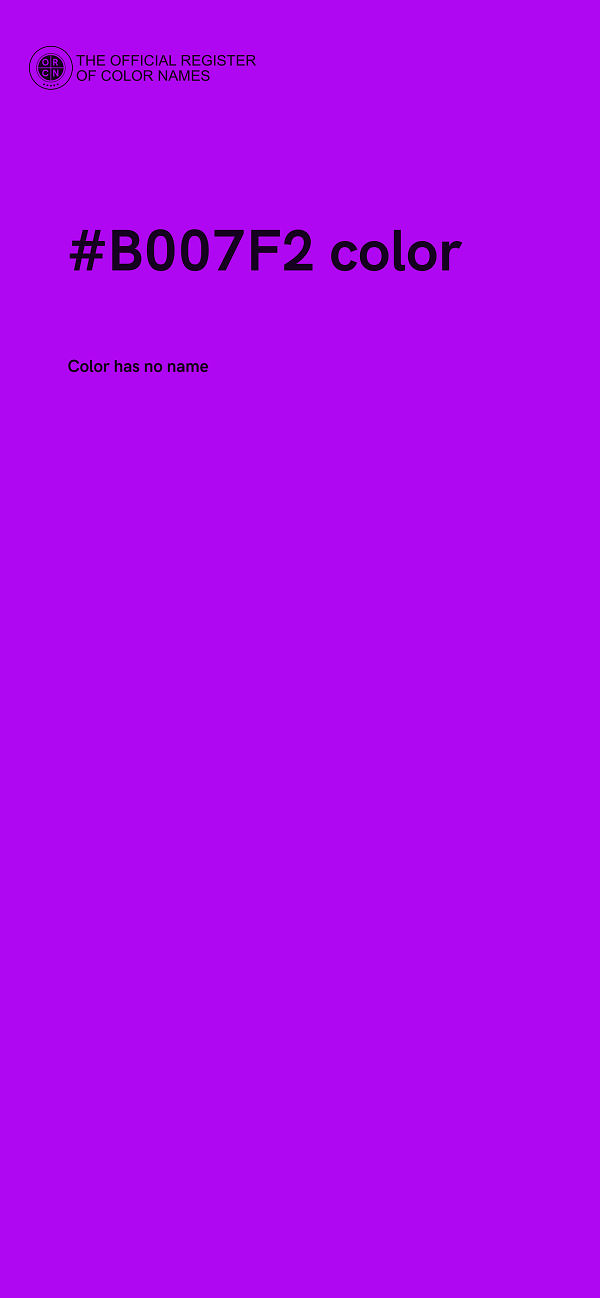 #B007F2 color image