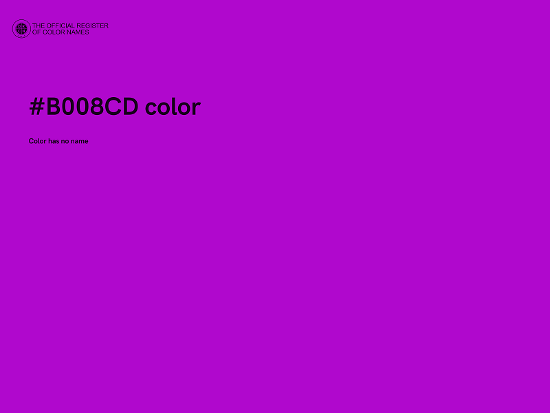 #B008CD color image