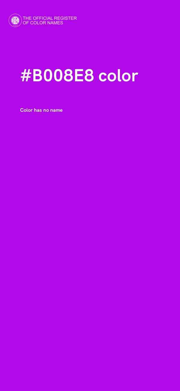 #B008E8 color image
